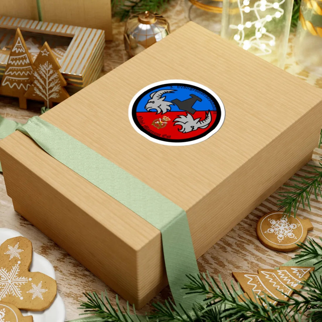 Emblem for the 1-III-TRR (Denmark) (Coat of Arms) STICKER Vinyl Kiss-Cut Decal - The Sticker Space