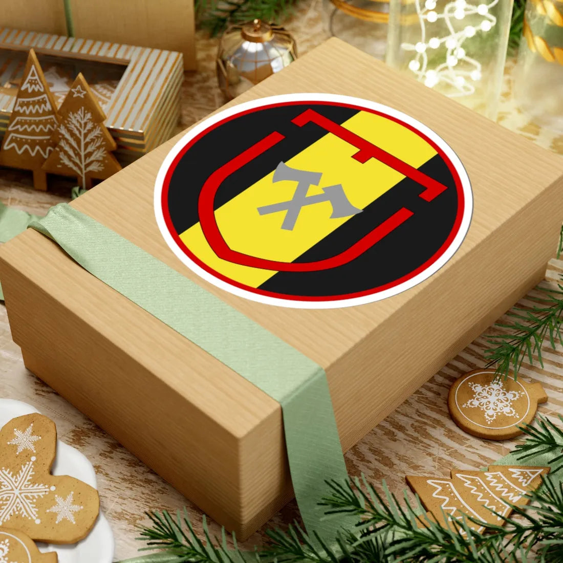 Emblem for the 2-I-IGR (Denmark) (Coat of Arms) STICKER Vinyl Kiss-Cut Decal - The Sticker Space