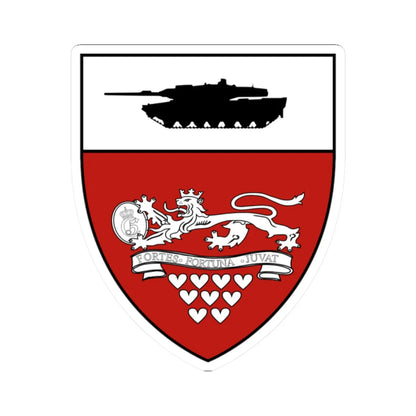 Emblem for the 2-I-JDR (Denmark) (Coat of Arms) STICKER Vinyl Kiss-Cut Decal 2 Inch White - The Sticker Space