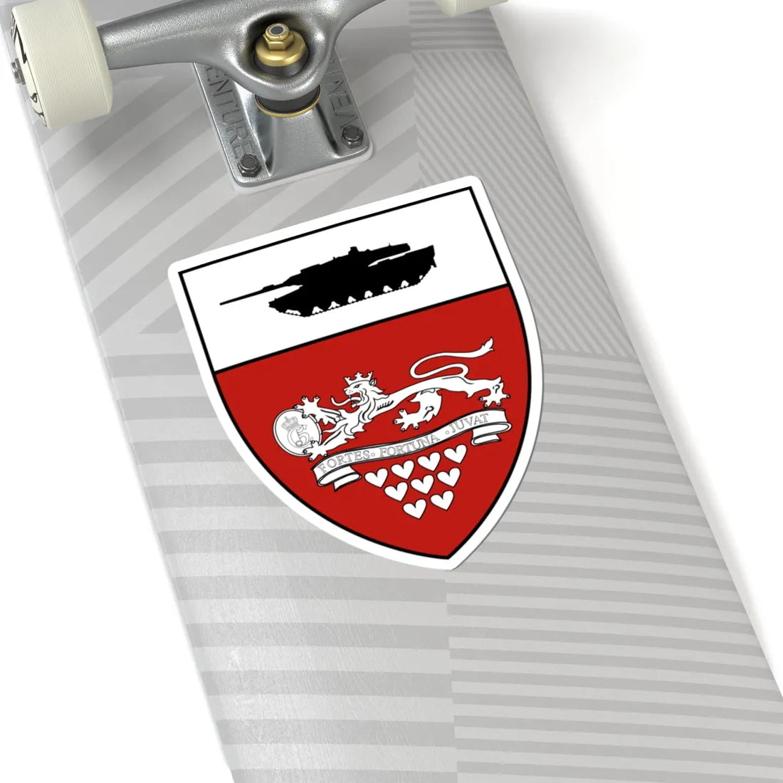 Emblem for the 2-I-JDR (Denmark) (Coat of Arms) STICKER Vinyl Kiss-Cut Decal - The Sticker Space