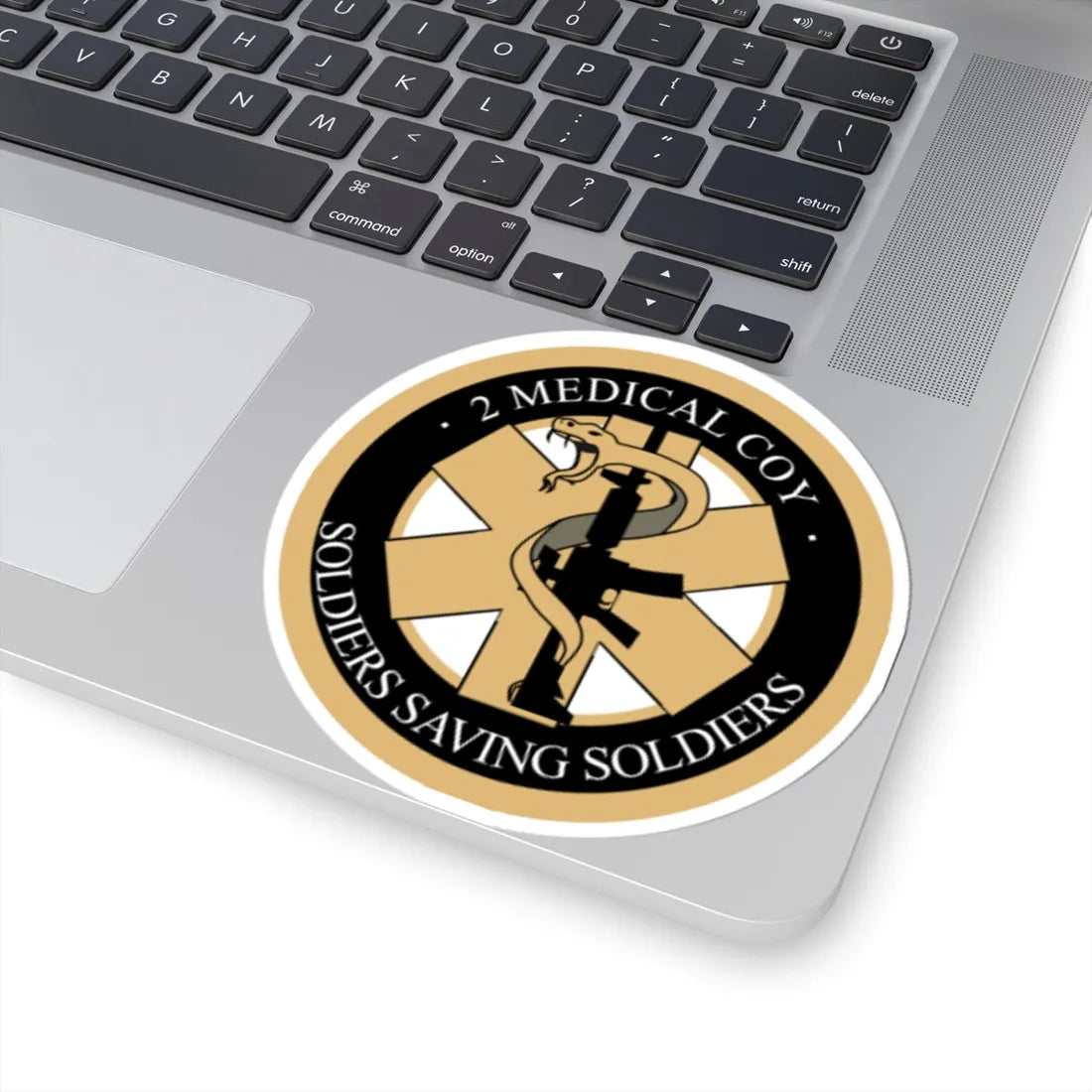 Emblem for the 2-I-TRR (Denmark) (Coat of Arms) STICKER Vinyl Kiss-Cut Decal - The Sticker Space