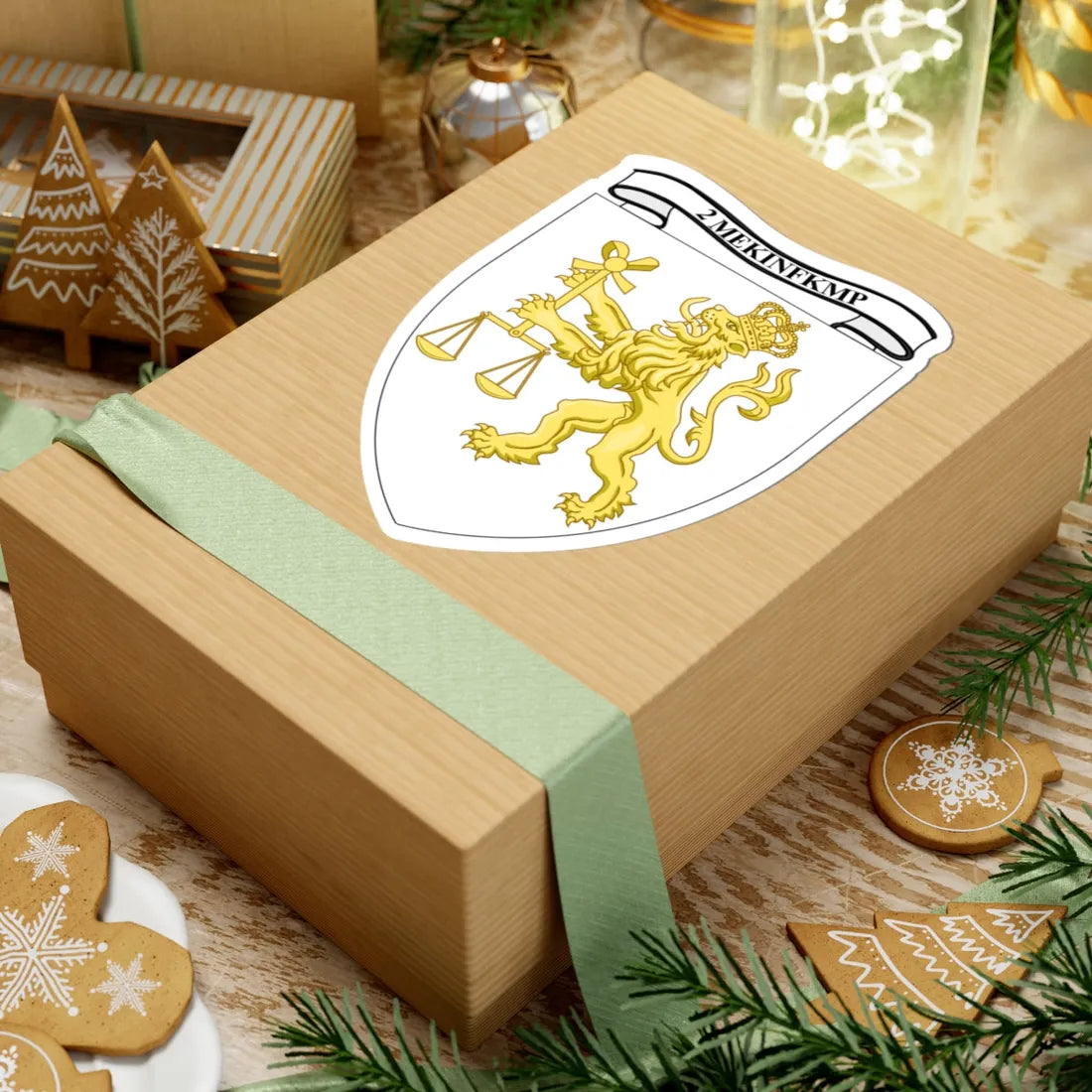 Emblem for the 2-II-JDR (Denmark) (Coat of Arms) STICKER Vinyl Kiss-Cut Decal - The Sticker Space