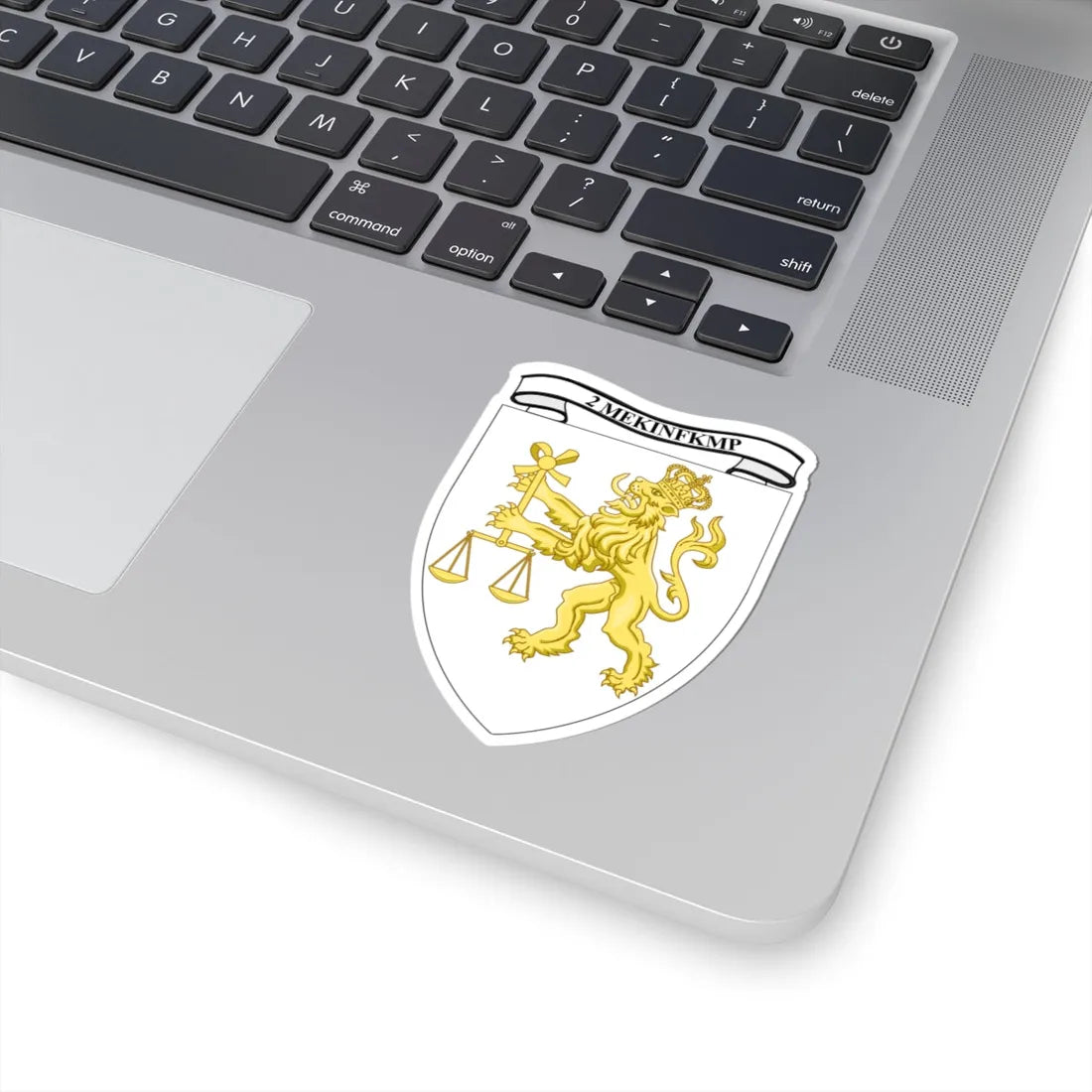 Emblem for the 2-II-JDR (Denmark) (Coat of Arms) STICKER Vinyl Kiss-Cut Decal - The Sticker Space