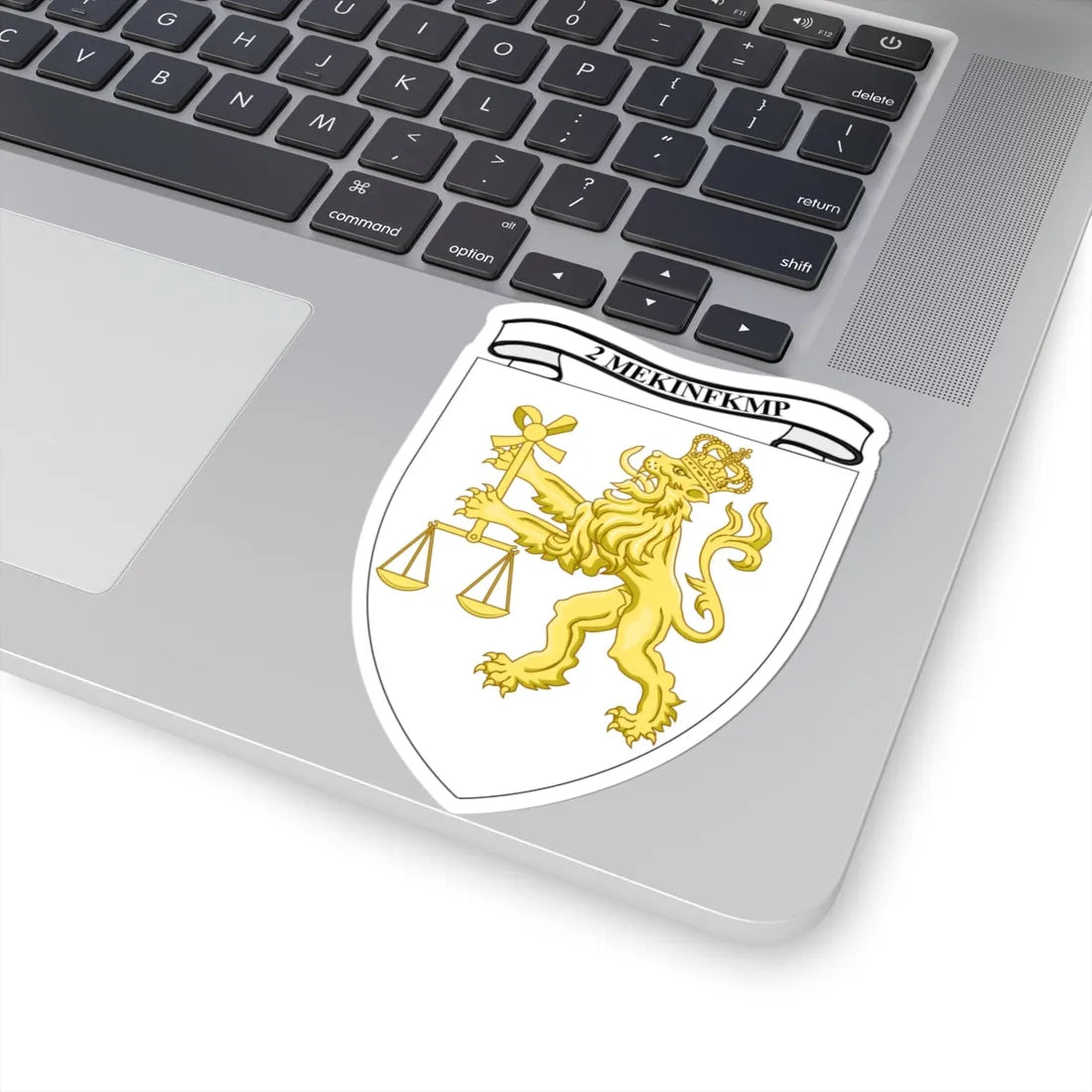 Emblem for the 2-II-JDR (Denmark) (Coat of Arms) STICKER Vinyl Kiss-Cut Decal - The Sticker Space