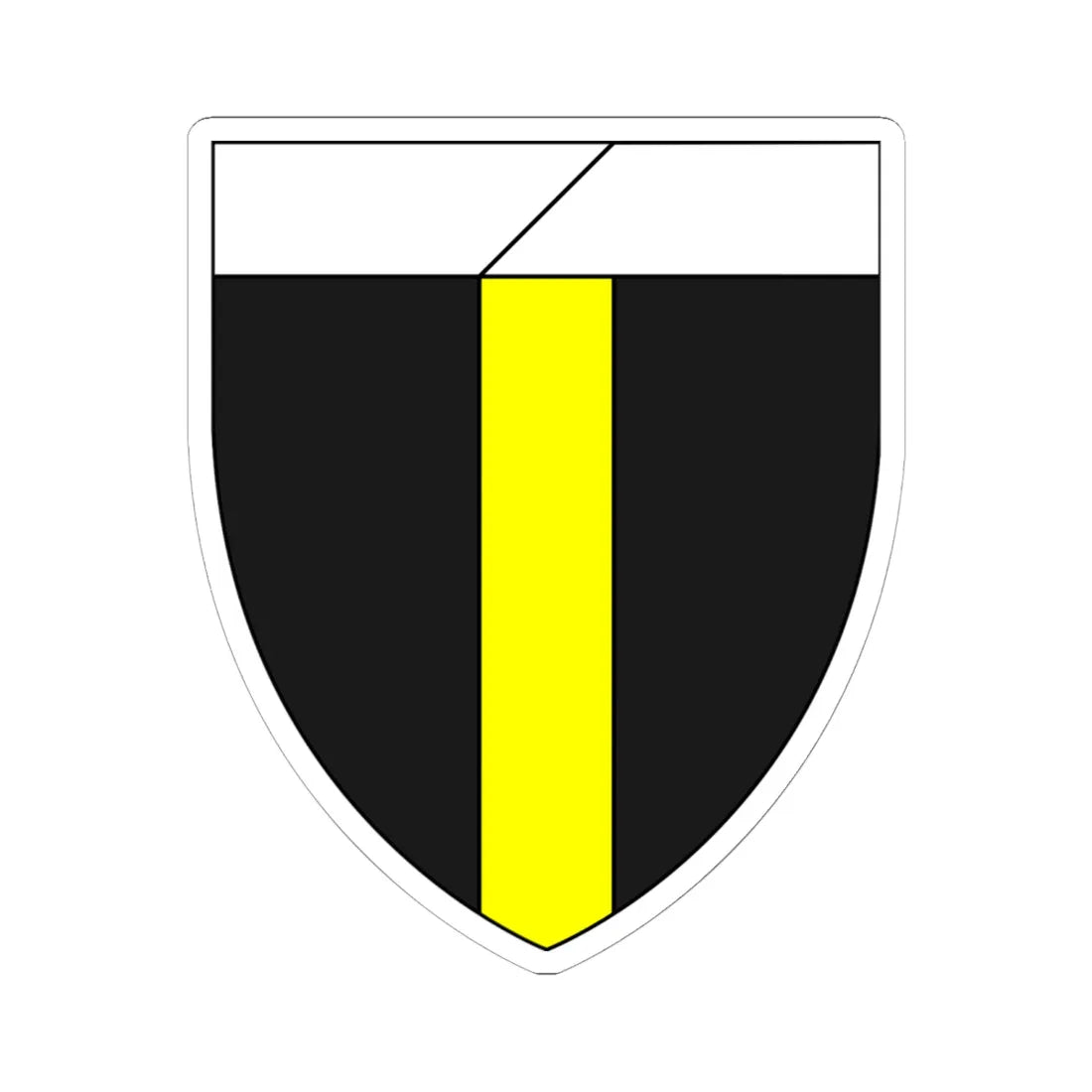 Emblem for the 2-II-KJFR (Denmark) (Coat of Arms) STICKER Vinyl Kiss-Cut Decal 6 Inch White - The Sticker Space