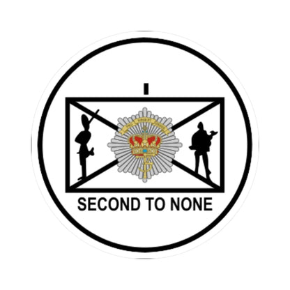 Emblem for the 2-II-LG (Denmark) (Coat of Arms) STICKER Vinyl Kiss-Cut Decal 4 Inch White - The Sticker Space