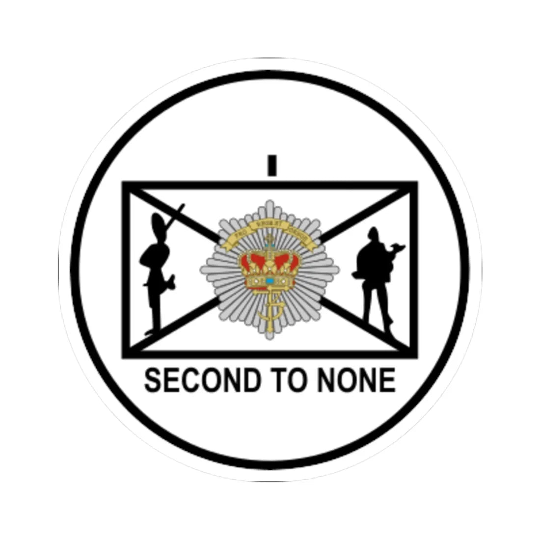 Emblem for the 2-II-LG (Denmark) (Coat of Arms) STICKER Vinyl Kiss-Cut Decal - The Sticker Space