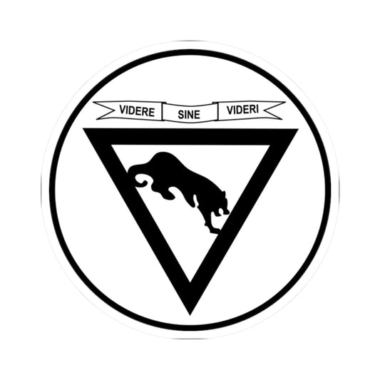 Emblem for the 2-III-JDR (Denmark) (Coat of Arms) STICKER Vinyl Kiss-Cut Decal 2 Inch White - The Sticker Space