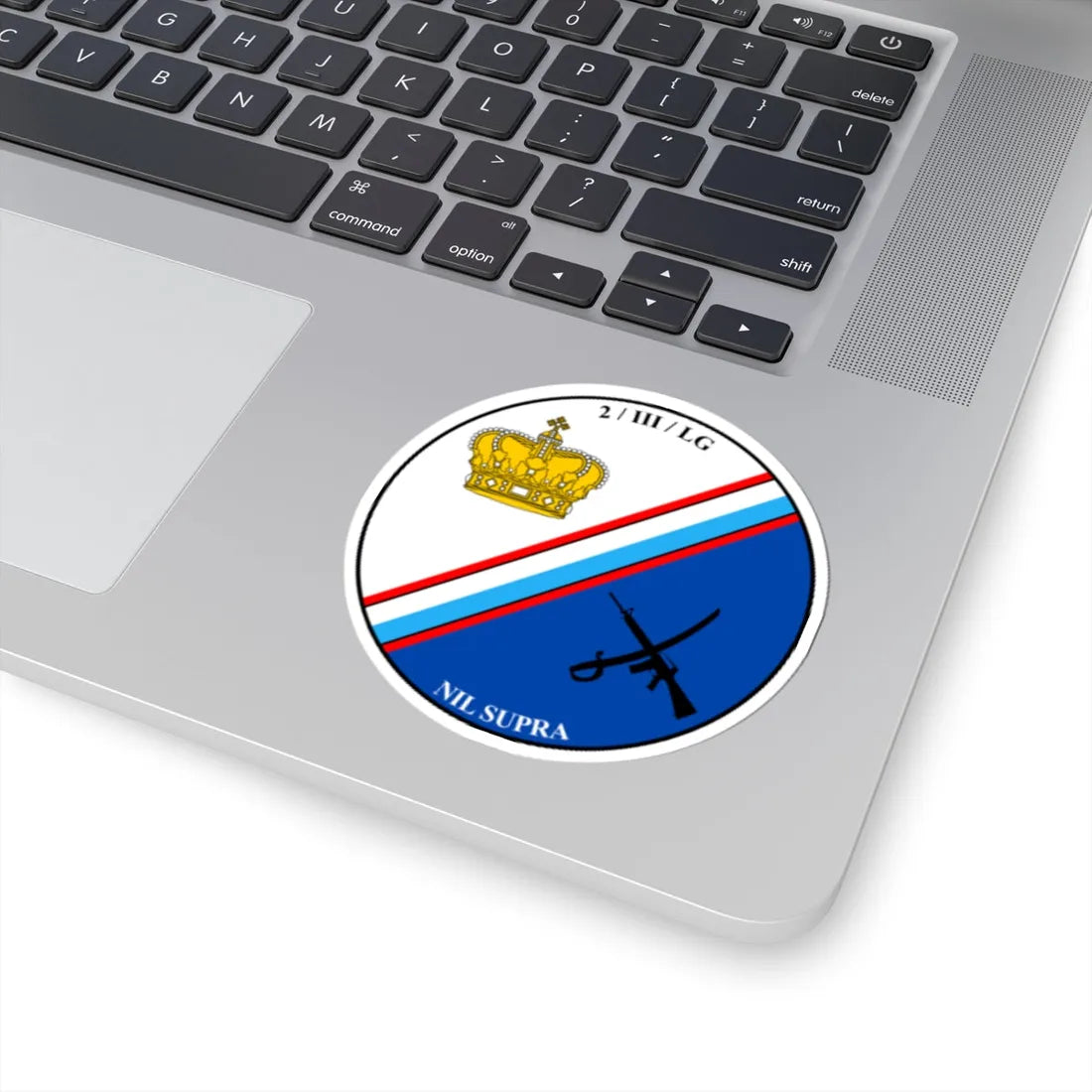 Emblem for the 2-III-LG (Denmark) (Coat of Arms) STICKER Vinyl Kiss-Cut Decal - The Sticker Space