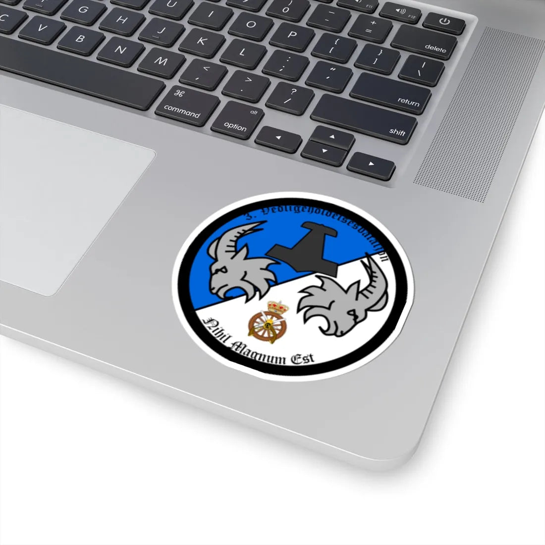 Emblem for the 2-III-TRR (Denmark) (Coat of Arms) STICKER Vinyl Kiss-Cut Decal - The Sticker Space