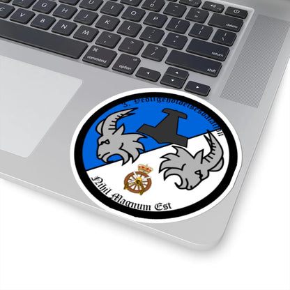 Emblem for the 2-III-TRR (Denmark) (Coat of Arms) STICKER Vinyl Kiss-Cut Decal - The Sticker Space