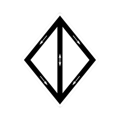 Emblem for the 2-IV-JTR (Denmark) (Coat of Arms) STICKER Vinyl Kiss-Cut Decal 2 Inch White - The Sticker Space