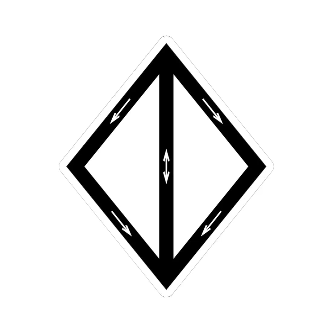 Emblem for the 2-IV-JTR (Denmark) (Coat of Arms) STICKER Vinyl Kiss-Cut Decal 3 Inch White - The Sticker Space