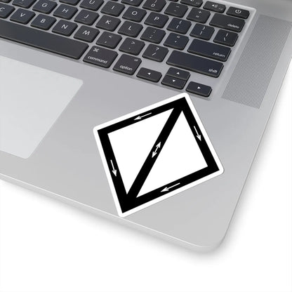Emblem for the 2-IV-JTR (Denmark) (Coat of Arms) STICKER Vinyl Kiss-Cut Decal - The Sticker Space