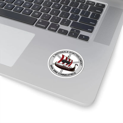 Emblem for the 2-IV-TRR (Denmark) (Coat of Arms) STICKER Vinyl Kiss-Cut Decal - The Sticker Space