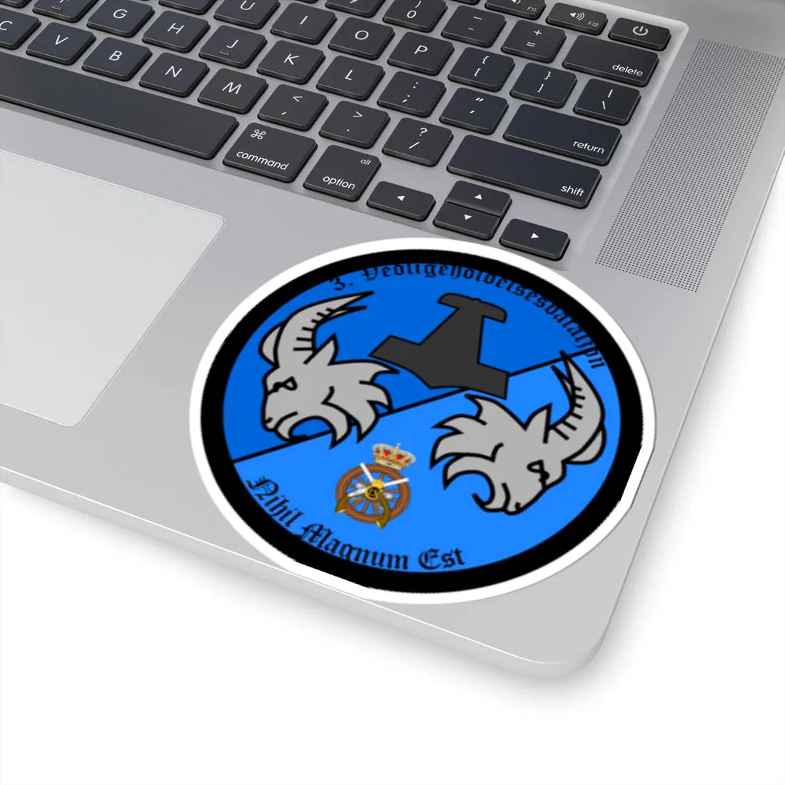 Emblem for the 3-III-TRR (Denmark) (Coat of Arms) STICKER Vinyl Kiss-Cut Decal - The Sticker Space