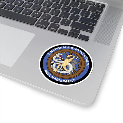 Emblem for the 3-IV-TRR (Denmark) (Coat of Arms) STICKER Vinyl Kiss-Cut Decal - The Sticker Space