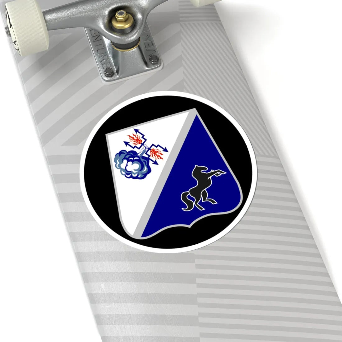 Emblem for the 3-V-GHR (Denmark) (Coat of Arms) STICKER Vinyl Kiss-Cut Decal - The Sticker Space