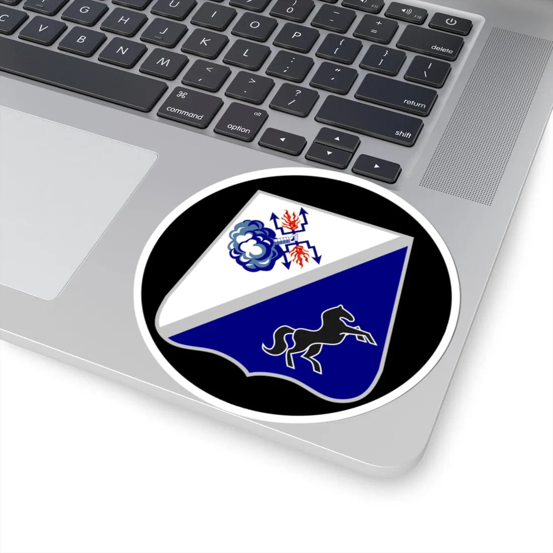 Emblem for the 3-V-GHR (Denmark) (Coat of Arms) STICKER Vinyl Kiss-Cut Decal - The Sticker Space