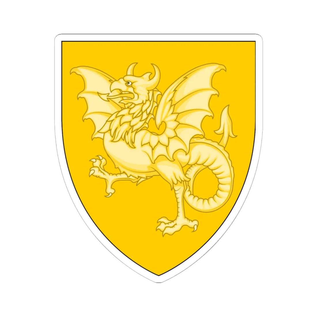 Emblem for the 4-I-FLR (Denmark) (Coat of Arms) STICKER Vinyl Kiss-Cut Decal 6 Inch White - The Sticker Space