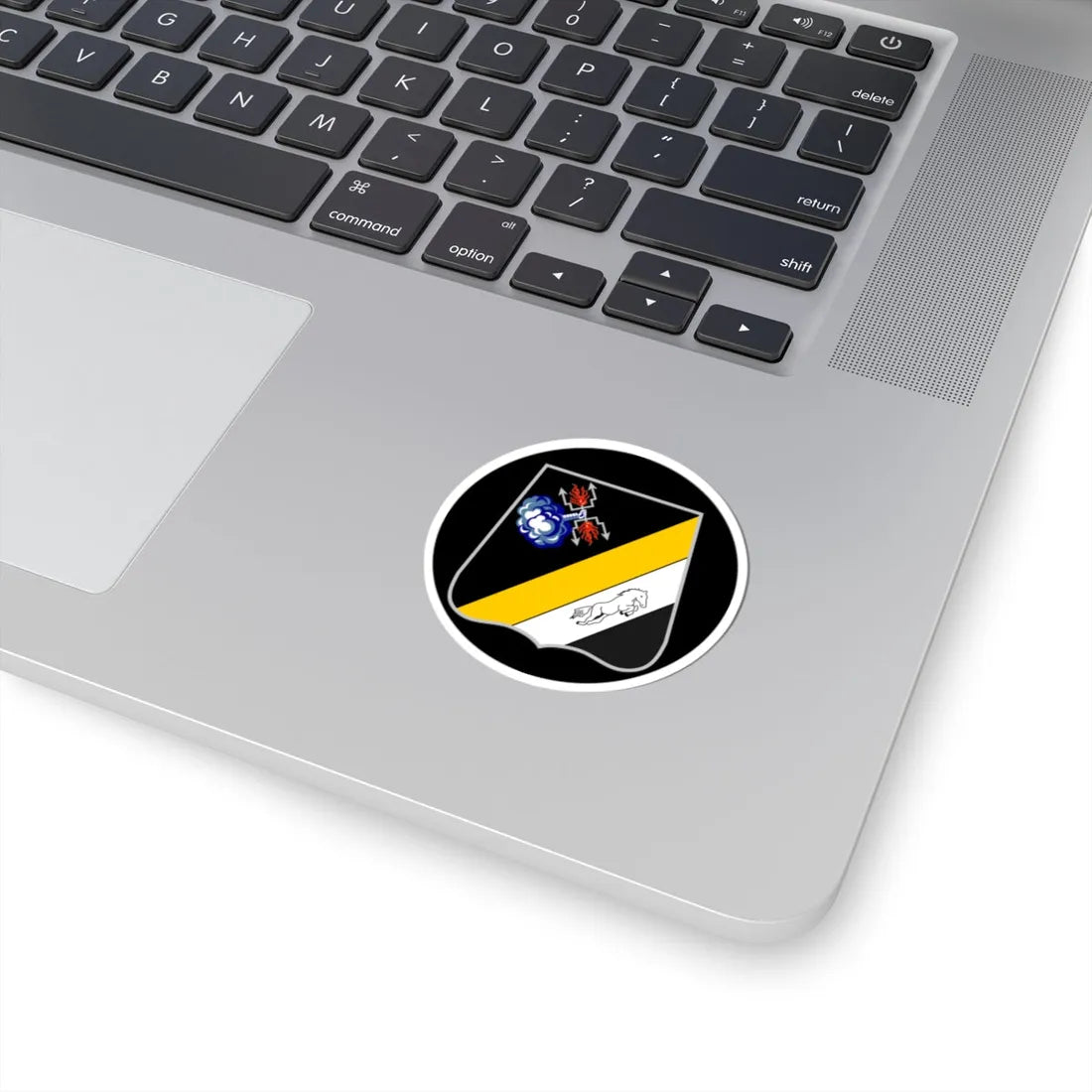 Emblem for the 4-V-GHR (Denmark) (Coat of Arms) STICKER Vinyl Kiss-Cut Decal - The Sticker Space