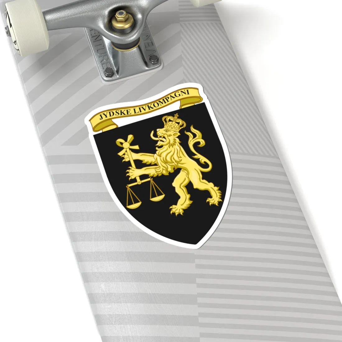 Emblem for the 4-V-JDR (Denmark) (Coat of Arms) STICKER Vinyl Kiss-Cut Decal - The Sticker Space