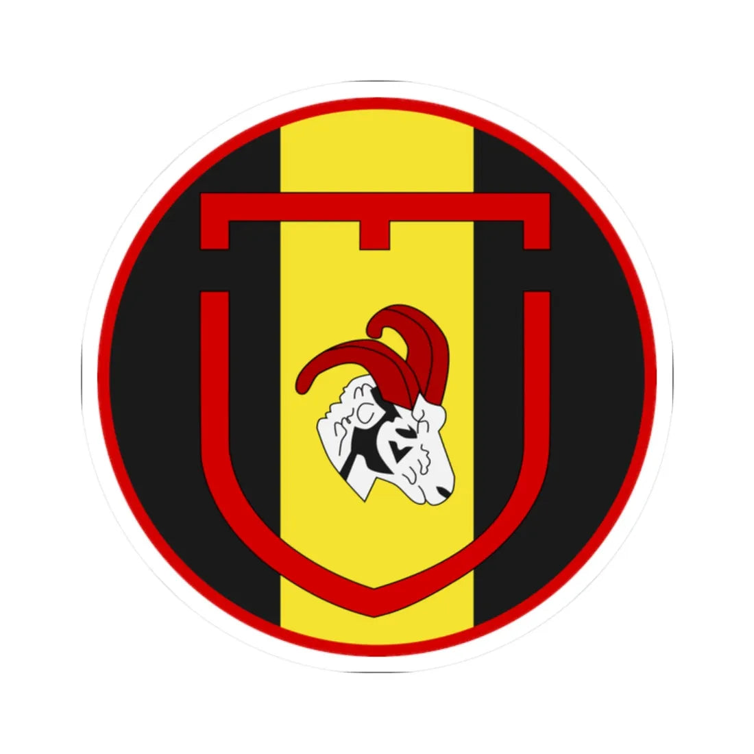 Emblem for the 8-I-IGR (Denmark) (Coat of Arms) STICKER Vinyl Kiss-Cut Decal 2 Inch White - The Sticker Space