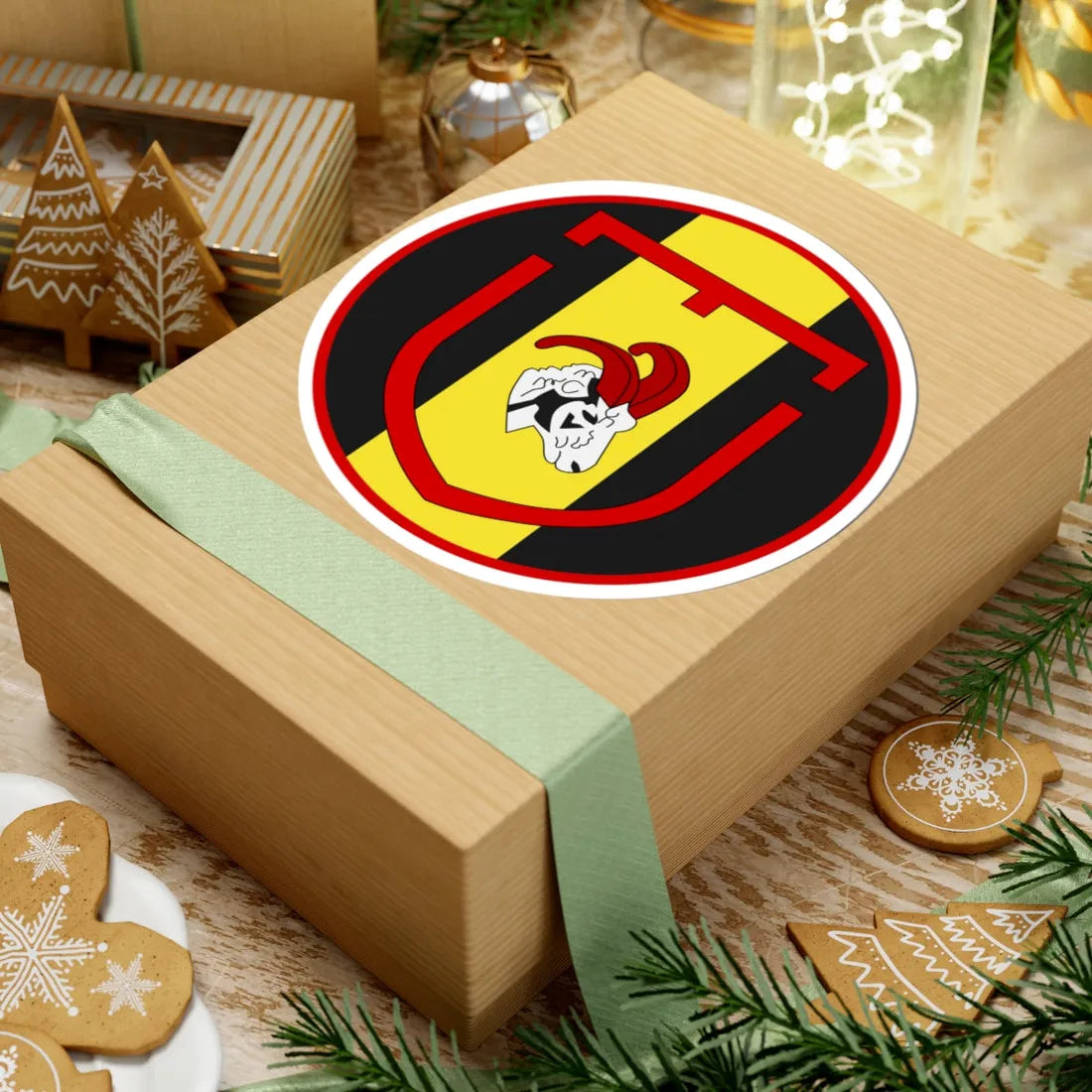 Emblem for the 8-I-IGR (Denmark) (Coat of Arms) STICKER Vinyl Kiss-Cut Decal - The Sticker Space