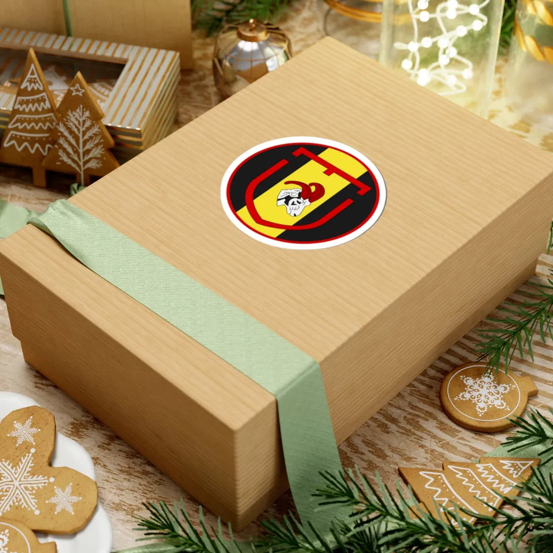 Emblem for the 8-I-IGR (Denmark) (Coat of Arms) STICKER Vinyl Kiss-Cut Decal - The Sticker Space