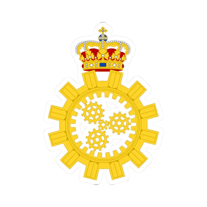 Emblem for the Danish Defence Maintenance Service (Denmark) (Coat of Arms) STICKER Vinyl Kiss-Cut Decal 2 Inch White - The Sticker Space