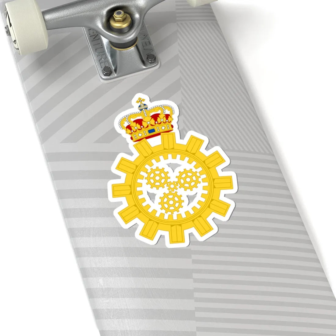 Emblem for the Danish Defence Maintenance Service (Denmark) (Coat of Arms) STICKER Vinyl Kiss-Cut Decal - The Sticker Space