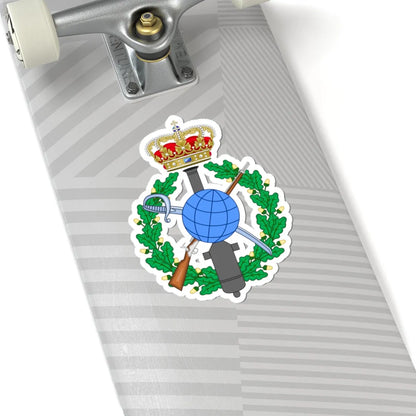 Emblem for the Danish General staff topographic department (Denmark) (Coat of Arms) STICKER Vinyl Kiss-Cut Decal - The Sticker Space