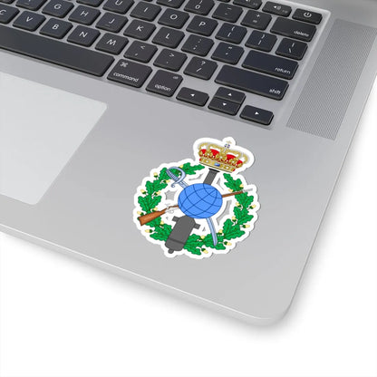 Emblem for the Danish General staff topographic department (Denmark) (Coat of Arms) STICKER Vinyl Kiss-Cut Decal - The Sticker Space
