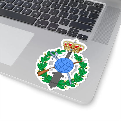 Emblem for the Danish General staff topographic department (Denmark) (Coat of Arms) STICKER Vinyl Kiss-Cut Decal - The Sticker Space