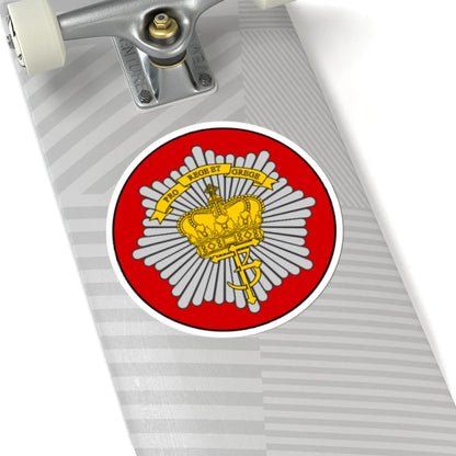 Emblem for the Danish Royal Life Guards I Battalion (Denmark) (Coat of Arms) STICKER Vinyl Kiss-Cut Decal - The Sticker Space
