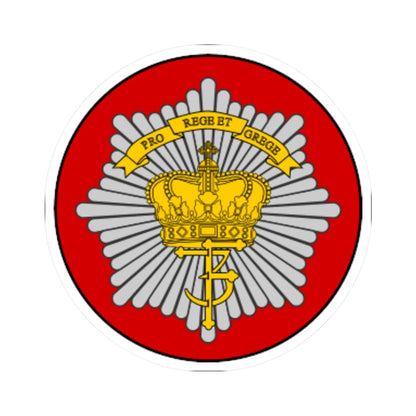 Emblem for the Danish Royal Life Guards I Battalion (Denmark) (Coat of Arms) STICKER Vinyl Kiss-Cut Decal - The Sticker Space