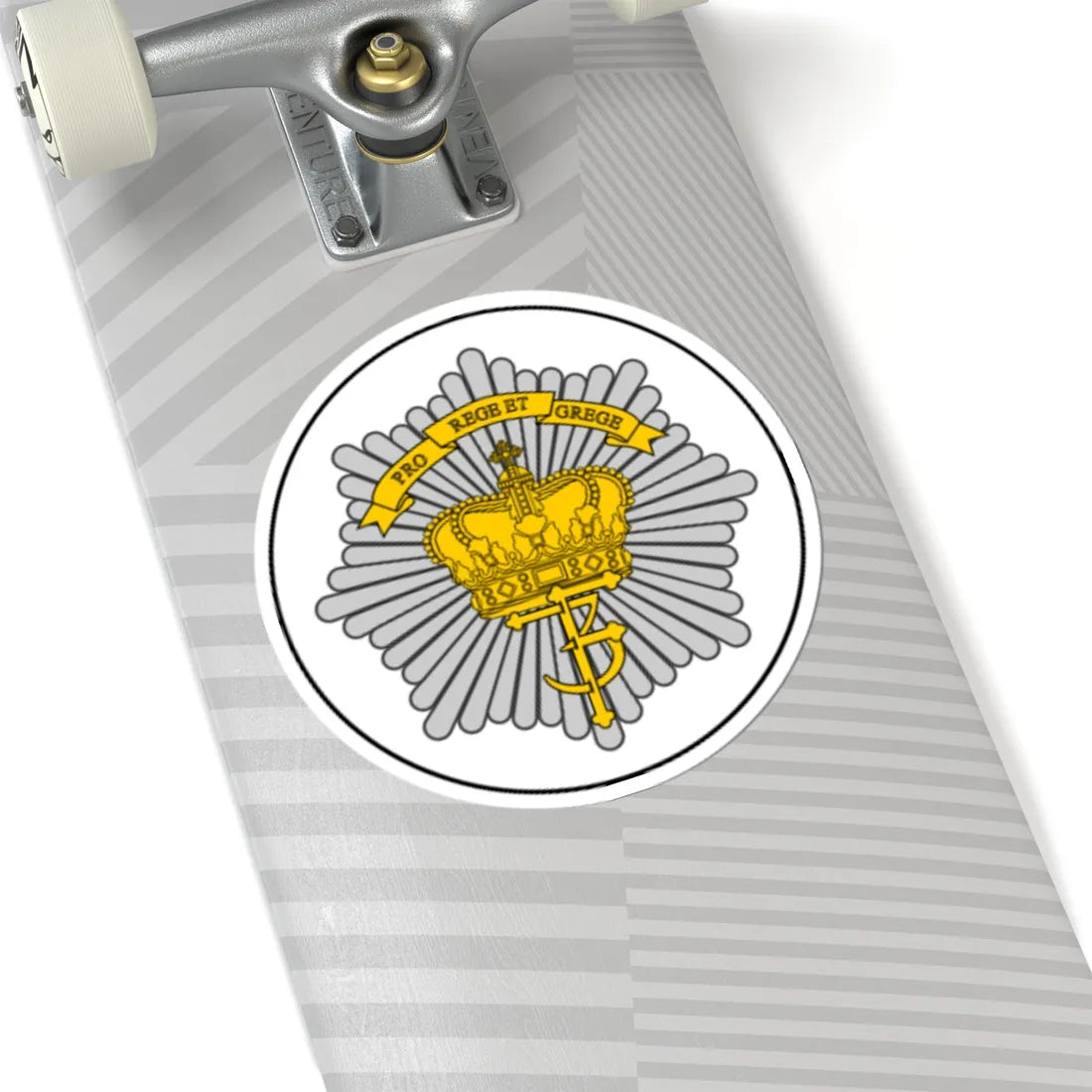 Emblem for the Danish Royal Life Guards II Battalion (Denmark) (Coat of Arms) STICKER Vinyl Kiss-Cut Decal - The Sticker Space