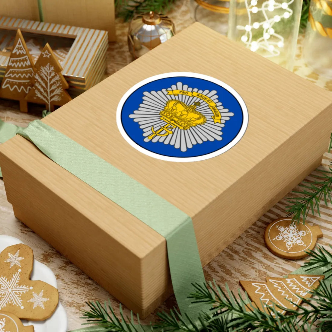 Emblem for the Danish Royal Life Guards III Battalion (Denmark) (Coat of Arms) STICKER Vinyl Kiss-Cut Decal - The Sticker Space