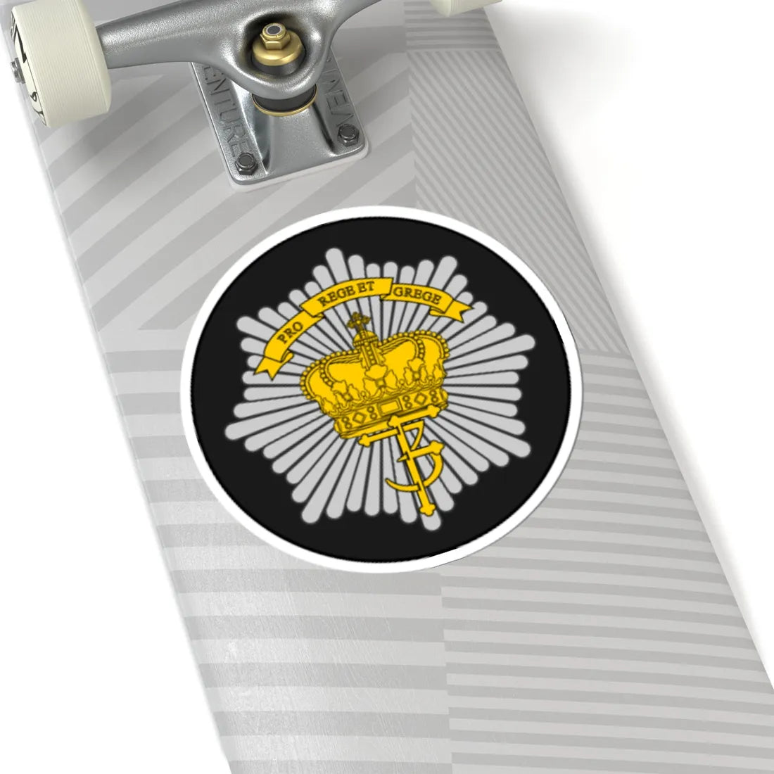 Emblem for the Danish Royal Life Guards V Battalion (Denmark) (Coat of Arms) STICKER Vinyl Kiss-Cut Decal - The Sticker Space