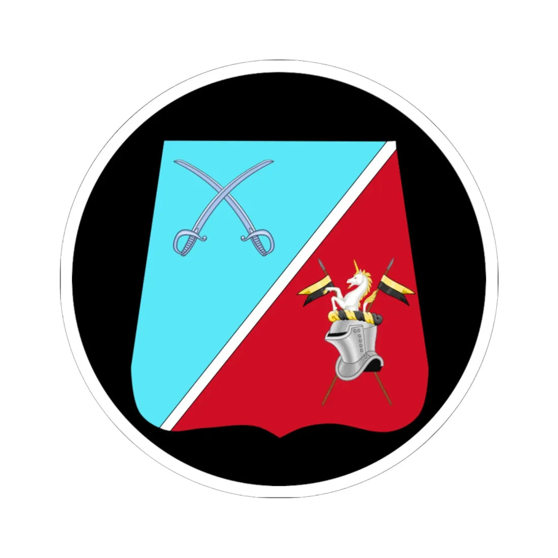 Emblem for the GHR 1 LOPKESK (Denmark) (Coat of Arms) STICKER Vinyl Kiss-Cut Decal 6 Inch White - The Sticker Space