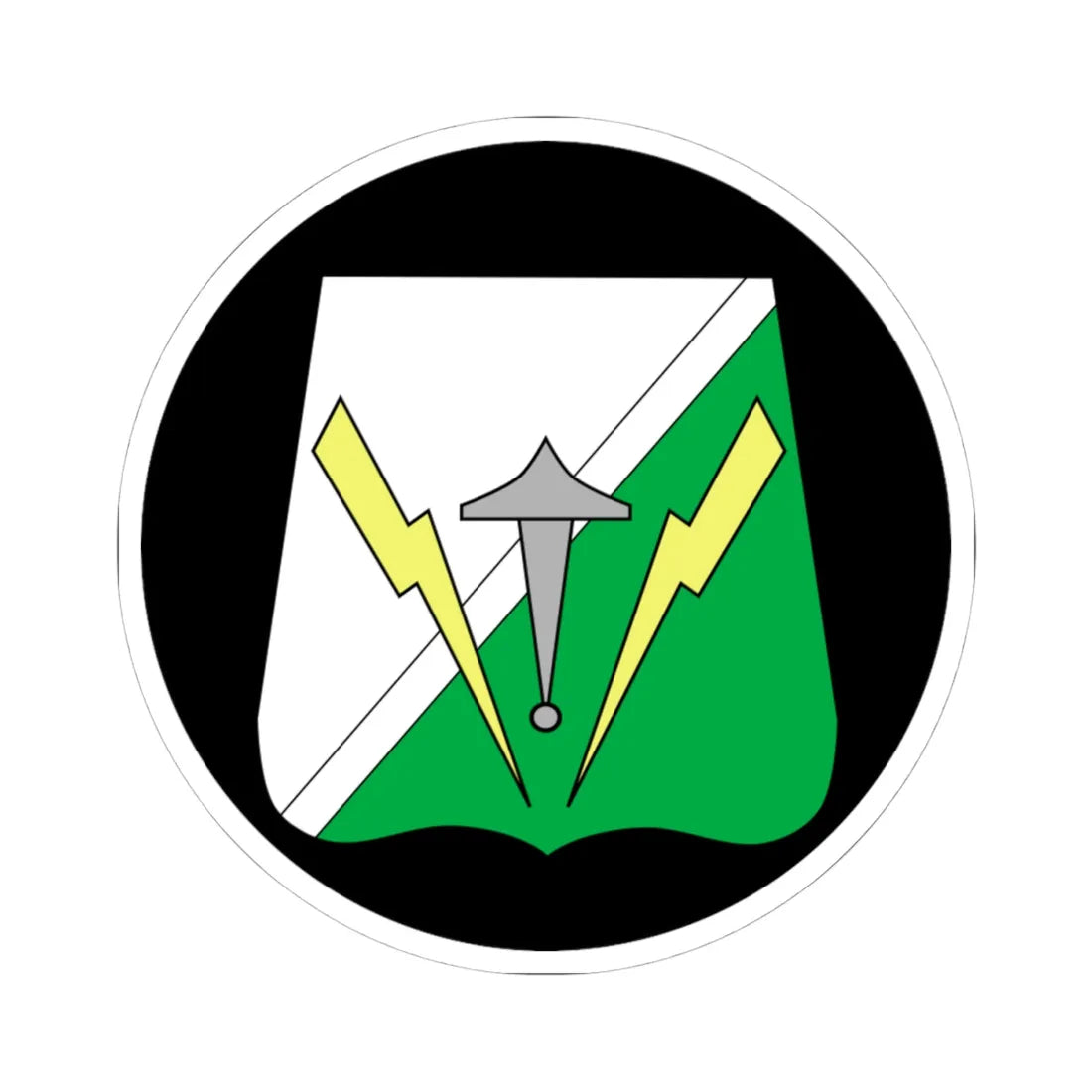 Emblem for the GHR 2Staff (Denmark) (Coat of Arms) STICKER Vinyl Kiss-Cut Decal 4 Inch White - The Sticker Space