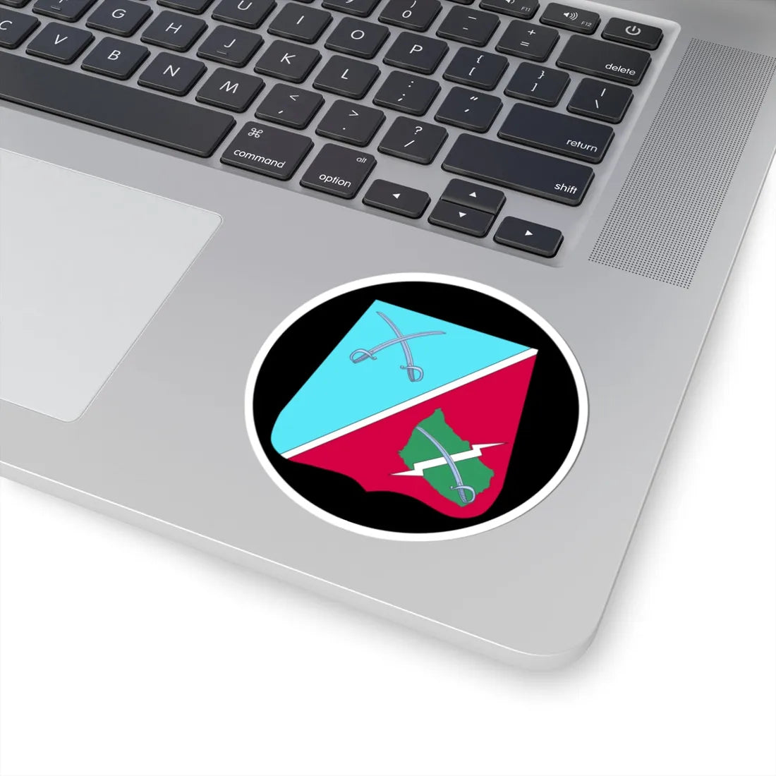 Emblem for the GHR 3Staff (Denmark) (Coat of Arms) STICKER Vinyl Kiss-Cut Decal - The Sticker Space