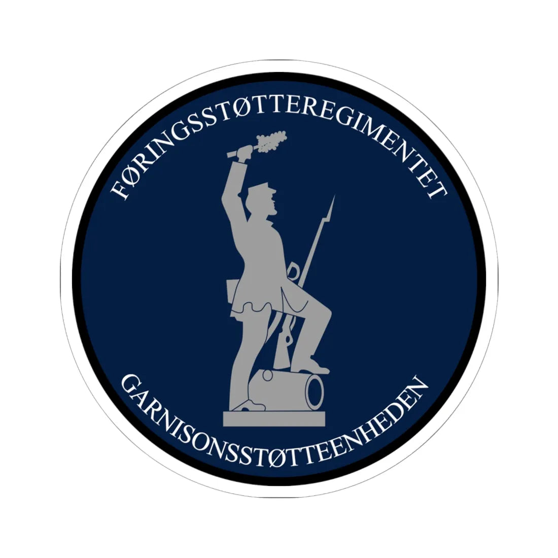 Emblem for the GSE-FSR (Denmark) (Coat of Arms) STICKER Vinyl Kiss-Cut Decal 6 Inch White - The Sticker Space