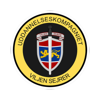 Emblem for the HBU-EFR (Denmark) (Coat of Arms) STICKER Vinyl Kiss-Cut Decal 2 Inch White - The Sticker Space