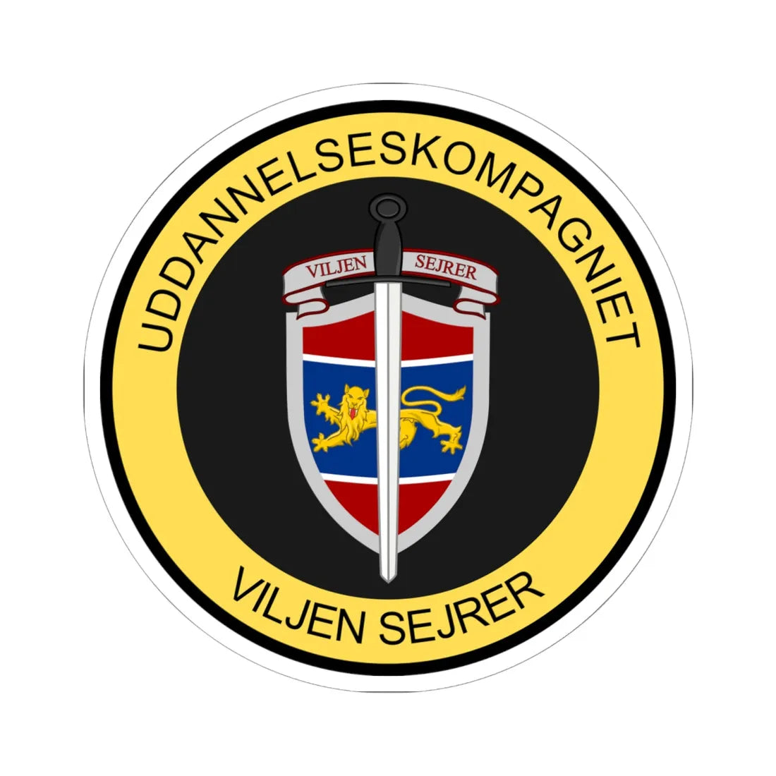 Emblem for the HBU-EFR (Denmark) (Coat of Arms) STICKER Vinyl Kiss-Cut Decal - The Sticker Space