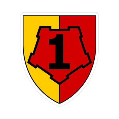 Emblem for the I-DLR (Denmark) (Coat of Arms) STICKER Vinyl Kiss-Cut Decal 3 Inch White - The Sticker Space