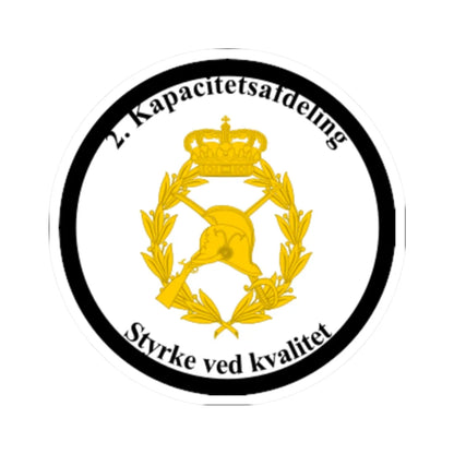 Emblem for the II-DAR (Denmark) (Coat of Arms) STICKER Vinyl Kiss-Cut Decal 2 Inch White - The Sticker Space