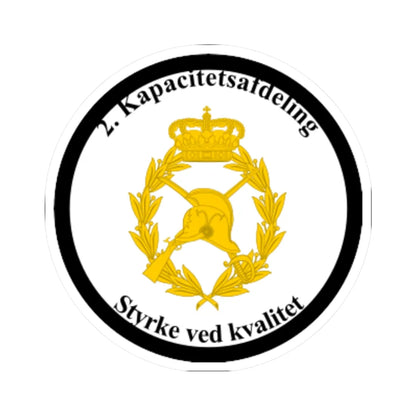 Emblem for the II-DAR (Denmark) (Coat of Arms) STICKER Vinyl Kiss-Cut Decal 3 Inch White - The Sticker Space