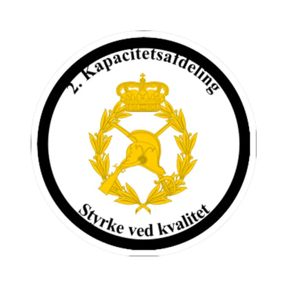 Emblem for the II-DAR (Denmark) (Coat of Arms) STICKER Vinyl Kiss-Cut Decal 4 Inch White - The Sticker Space