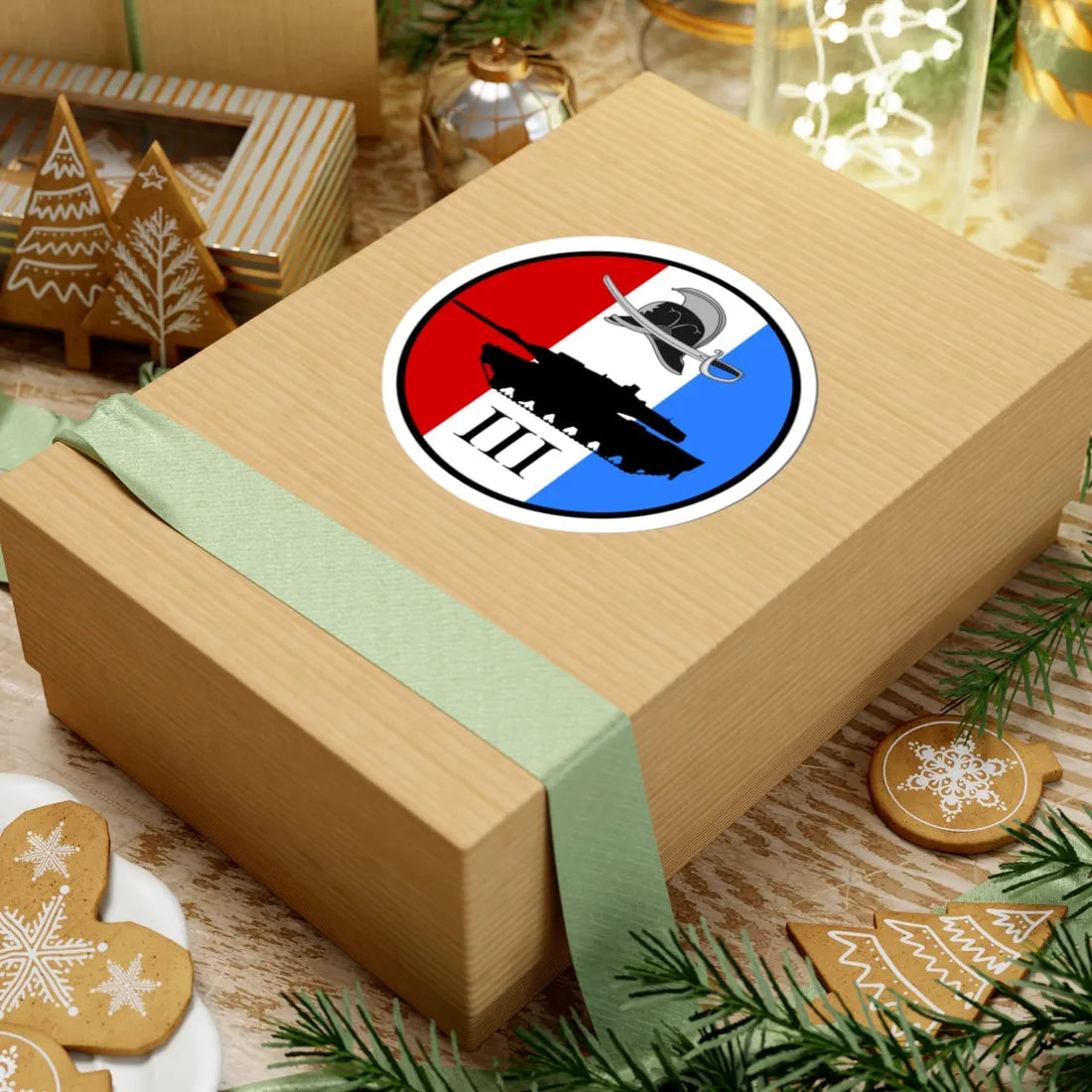 Emblem for the III-JDR (Denmark) (Coat of Arms) STICKER Vinyl Kiss-Cut Decal - The Sticker Space